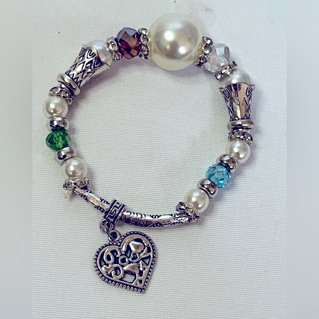 Silver Beaded Bracelet